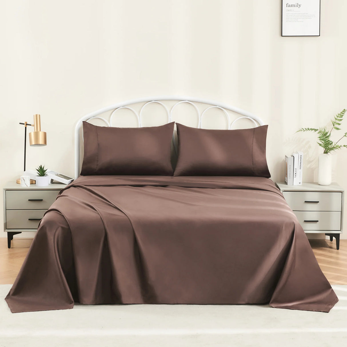 Luxiore 500TC Superior 100% Cotton Sheet Set | Super Fine Pure Cotton Luxury Sheets