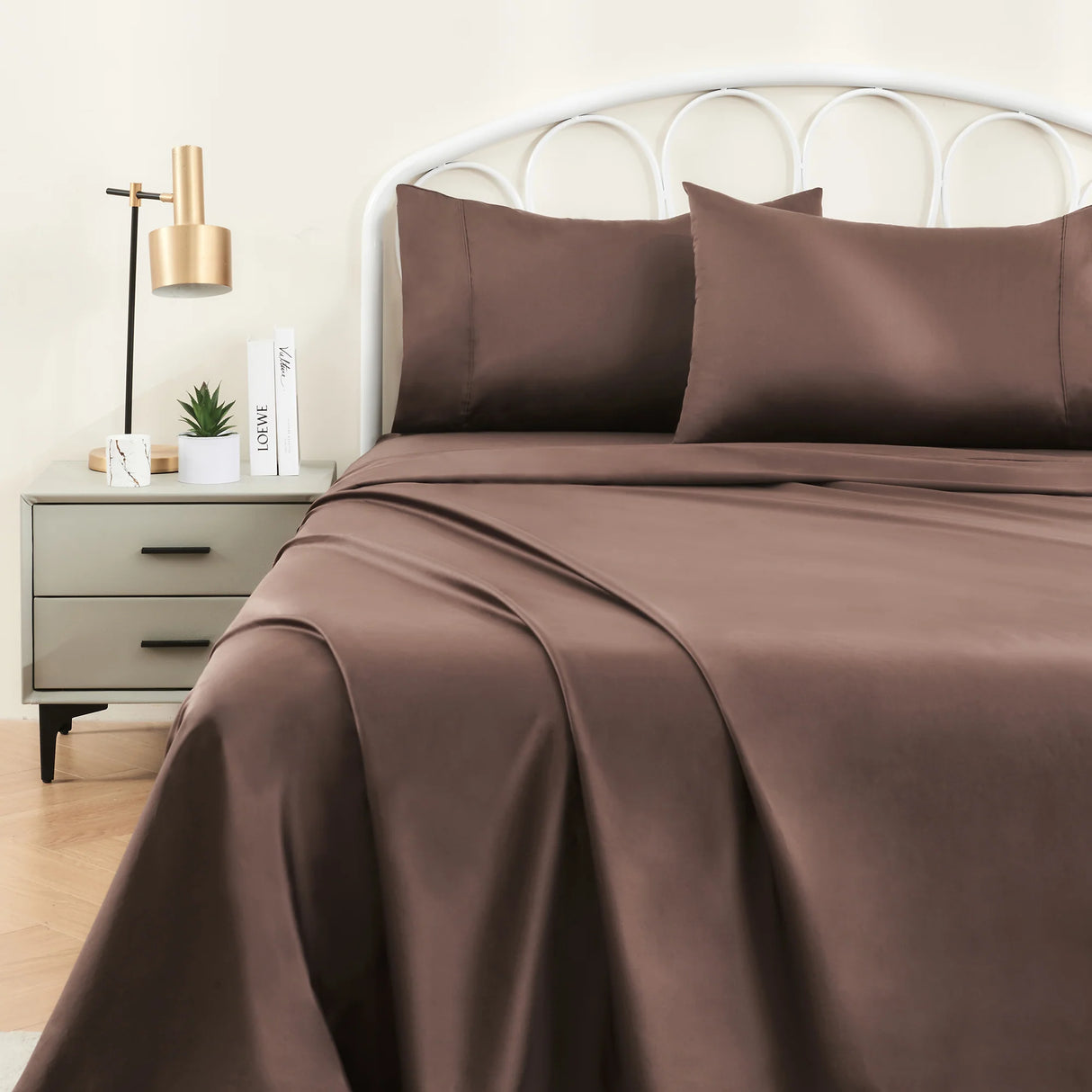 Luxiore 500TC Superior 100% Cotton Sheet Set | Super Fine Pure Cotton Luxury Sheets