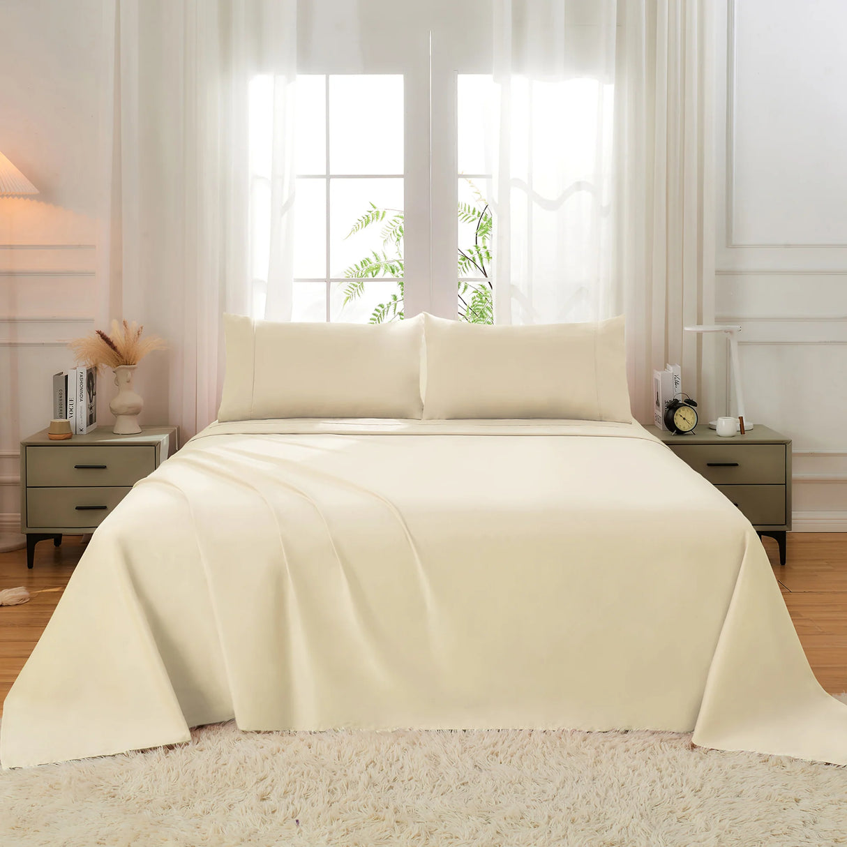 Luxiore 500TC Superior 100% Cotton Sheet Set | Super Fine Pure Cotton Luxury Sheets