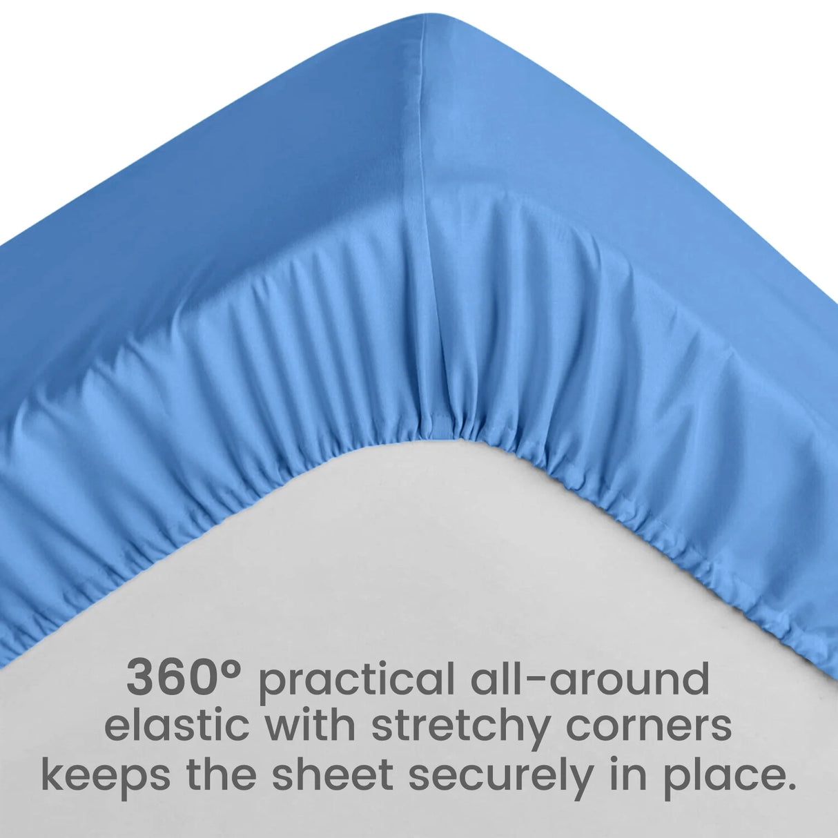 Luxiore 2000TC Breathable Cooling Bamboo Blend Fitted Sheet | 40cm Deep Eco Friendly Anti Wrinkle Bamboo Sheet