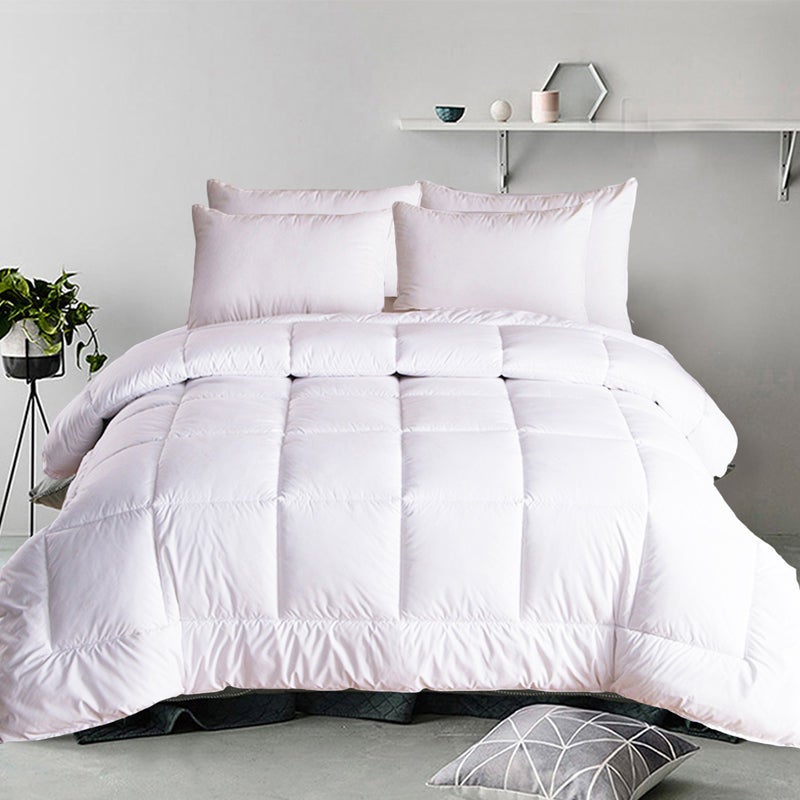 Nuvola Luxe Plush Down Alternative All Season 400GSM Quilt | Breathable All Seasons Doona