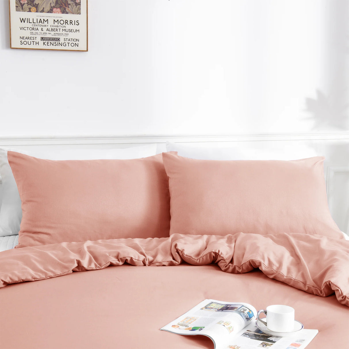 Luxiore 2000TC Breathable Bamboo Blend Quilt Cover Set | Eco Friendly Anti Wrinkle Bamboo Duver Cover Set