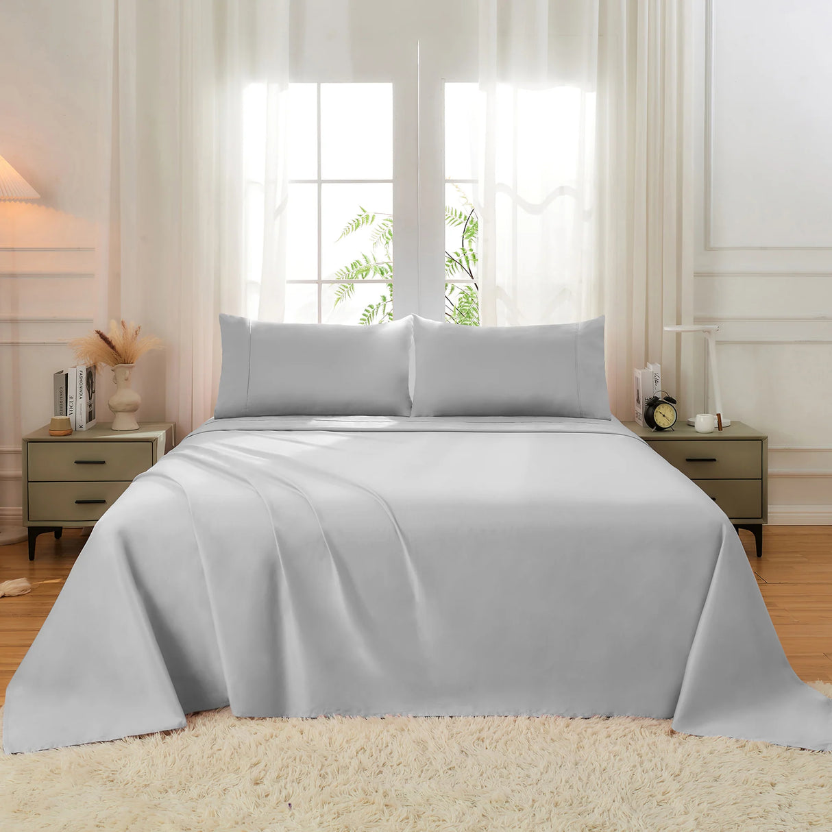 Luxiore 500TC Superior 100% Cotton Sheet Set | Super Fine Pure Cotton Luxury Sheets