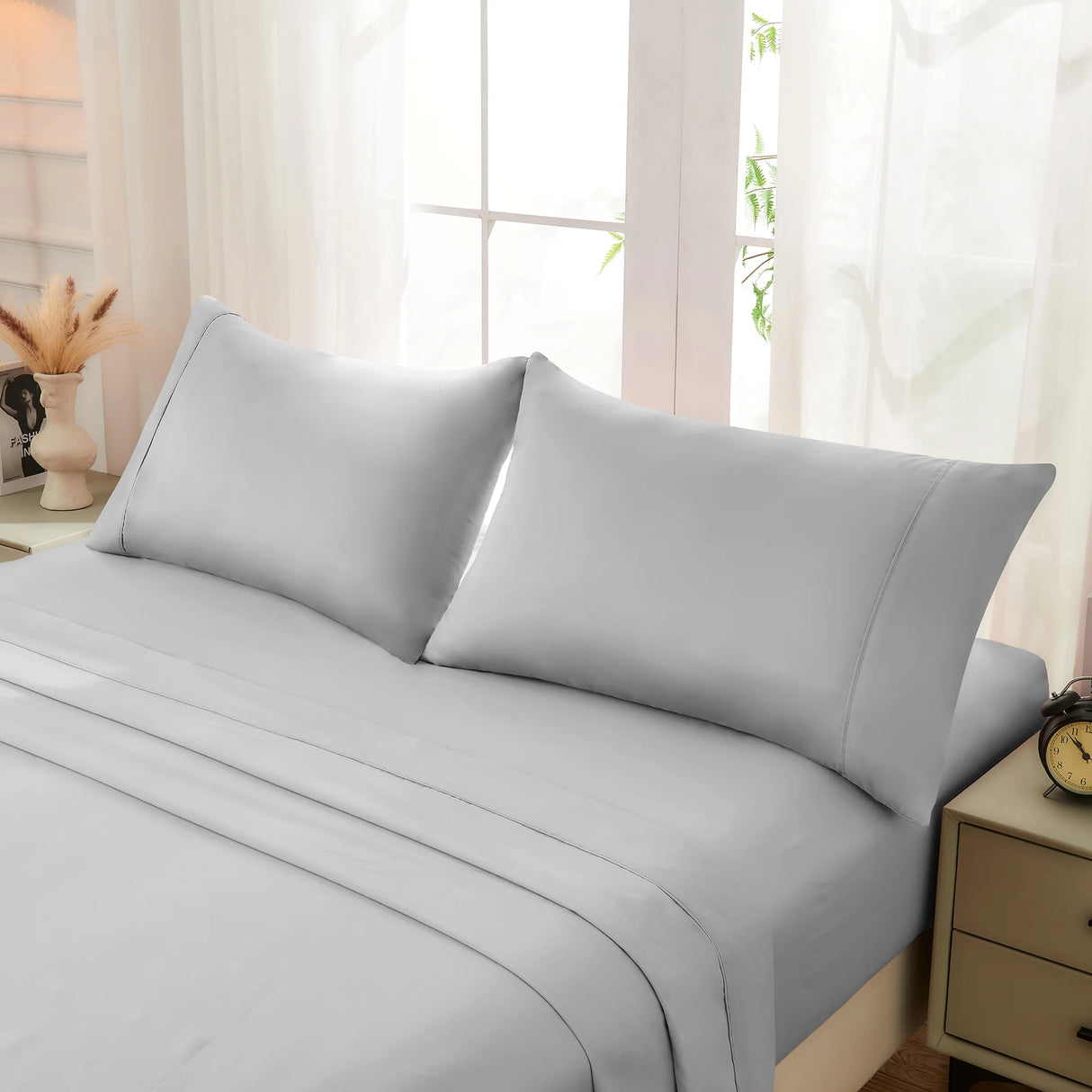 Luxiore 500TC Superior 100% Cotton Sheet Set | Super Fine Pure Cotton Luxury Sheets