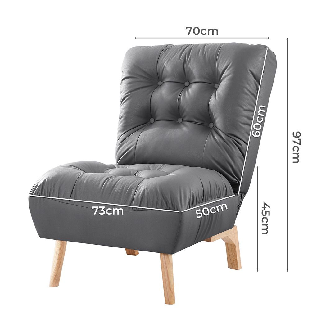 Upton Plush Premium Recliner Chair | Wood and Upholstered Adjustable Accent Chair