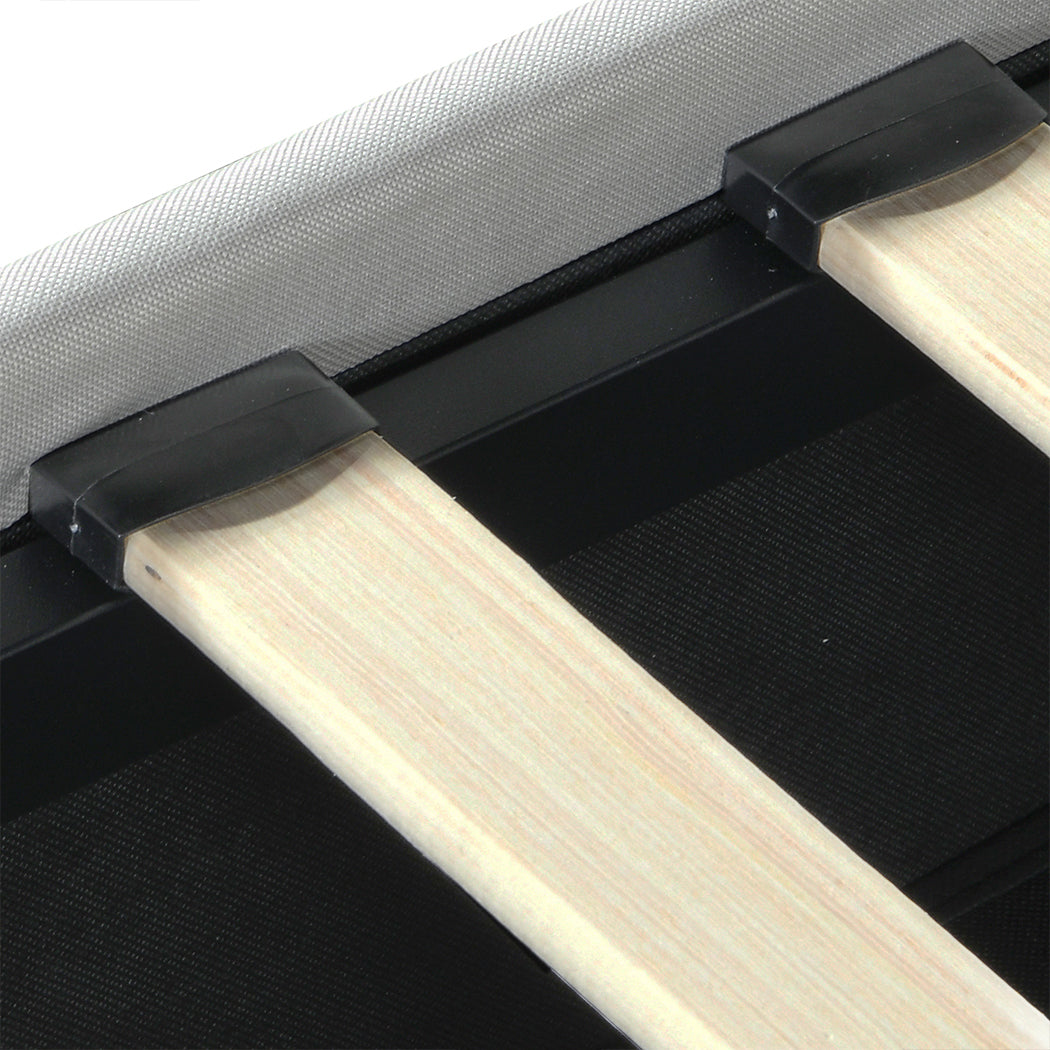 Duomo Blanco LED PU Leather Storage Bed with USB and 4 Draws | Multi Functional Storage LED Lights Bed Frame