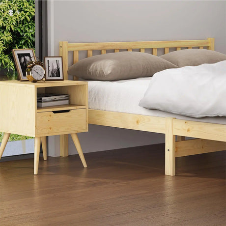 Milano High Solid Quality Wooden Timber Platform Bed | Easy Assembly Quality Modern Bed Frame