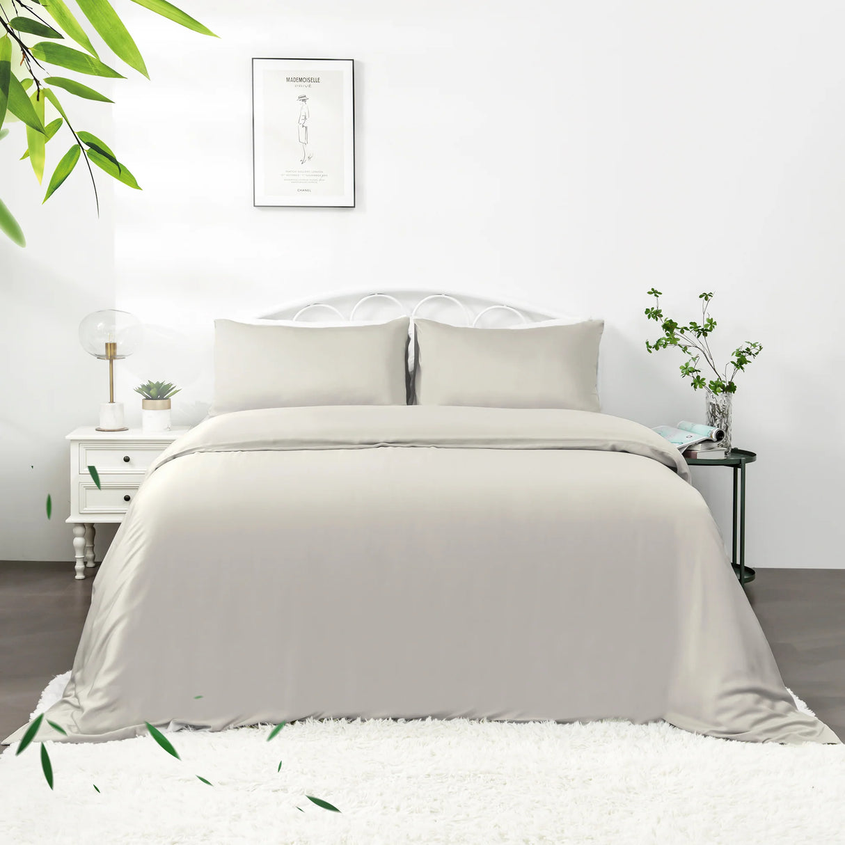 Luxiore Soft 100% Bamboo Eco Quilt Cover Set | Breathable Silky Pure Bamboo Duvet Set