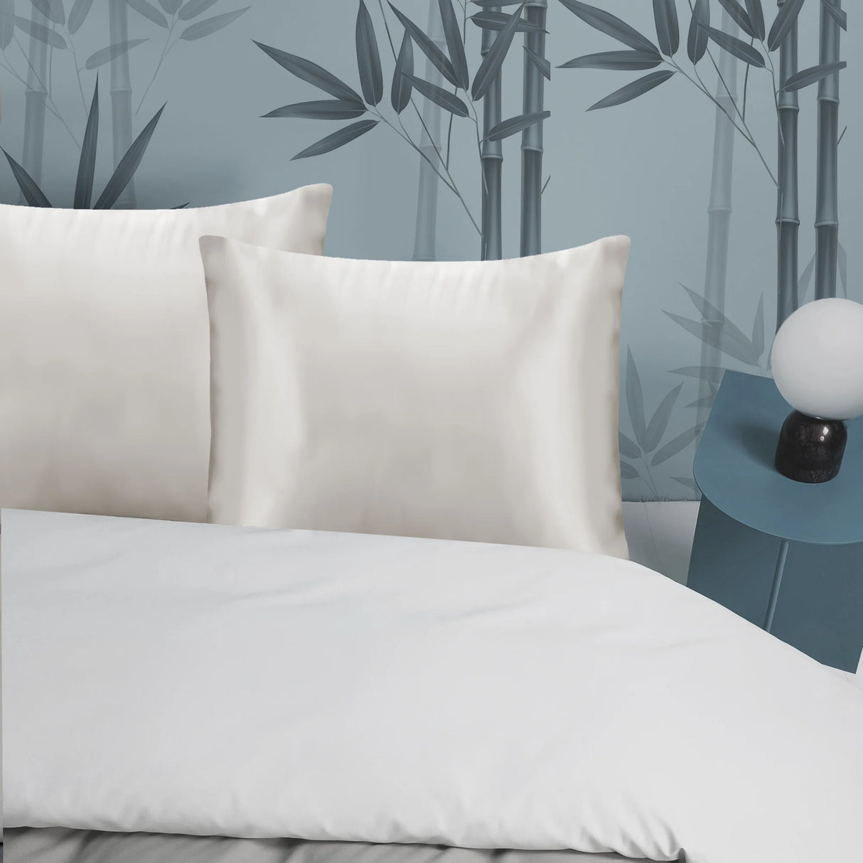 Set of Two Luxiore Ultra Soft 100% Bamboo Pillowcases | 2pc Silky 100% Bamboo Eco Friendly Pillowcases