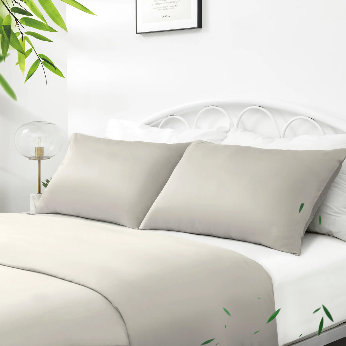 Luxiore Soft 100% Bamboo Eco Quilt Cover Set | Breathable Silky Pure Bamboo Duvet Set