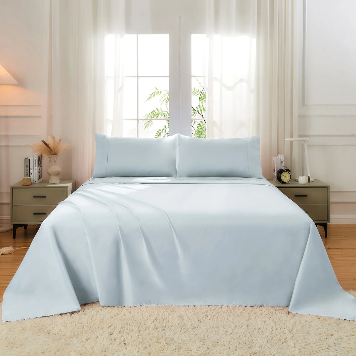 Luxiore 500TC Superior 100% Cotton Sheet Set | Super Fine Pure Cotton Luxury Sheets