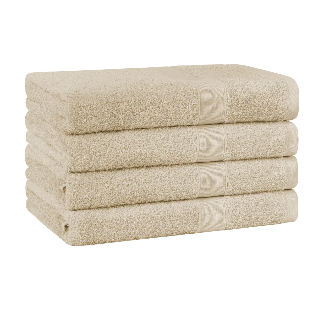 Set of Four Soft 100% Cotton 550GSM Bath Towels | High Absorbing Plush Cotton 4x Bath Towel Set