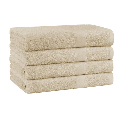 Set of Four Soft 100% Cotton 550GSM Bath Towels | High Absorbing Plush Cotton 4x Bath Towel Set