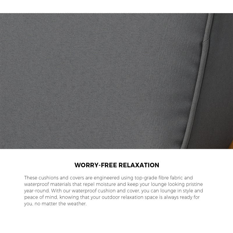 Breeze Designer Outdoor Sun Lounge Armchairs | Soft Cushioned Wooden Patio Lounge Chairs