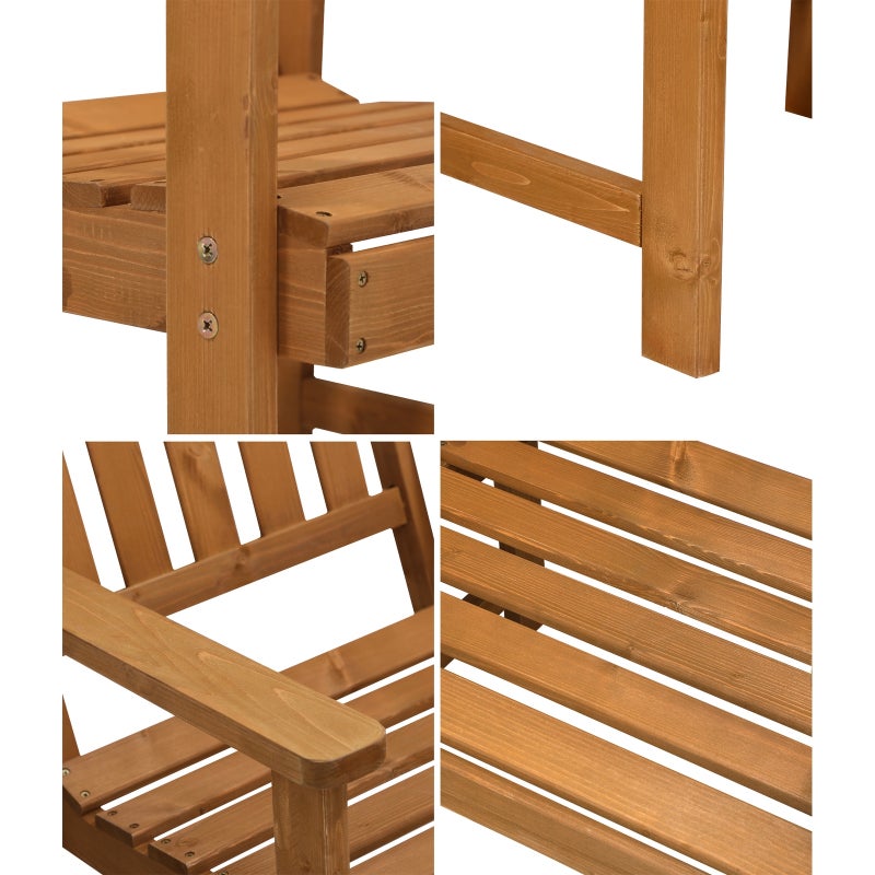 Tatiana Luxe Quality Outdoor Wooden Deck Chairs | Patio Garden High Back Armchairs