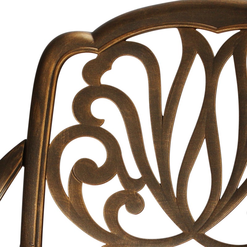 Astano High Quality Vintage Cast Aluminium Outdoor Patio Set | Durable Heavy Metal Outdoor Table Chair Set