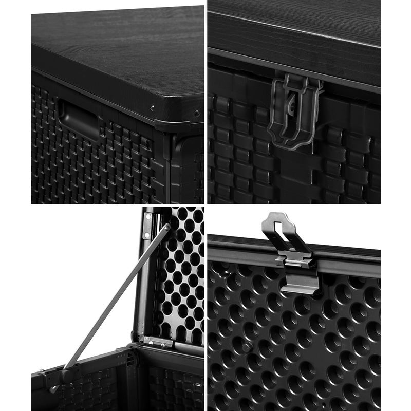 Super Premium 310L Outdoor Storage Box and Bench | Lockable Weatherproof Garden Storage Box