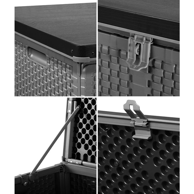 Super Premium 310L Outdoor Storage Box and Bench | Lockable Weatherproof Garden Storage Box
