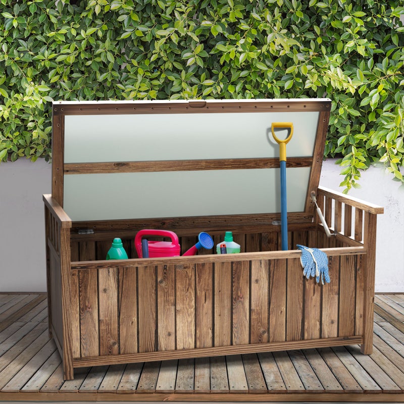 Two in One 200L Outdoor Bench and Storage Box | Wooden Garden Bench by Livsip