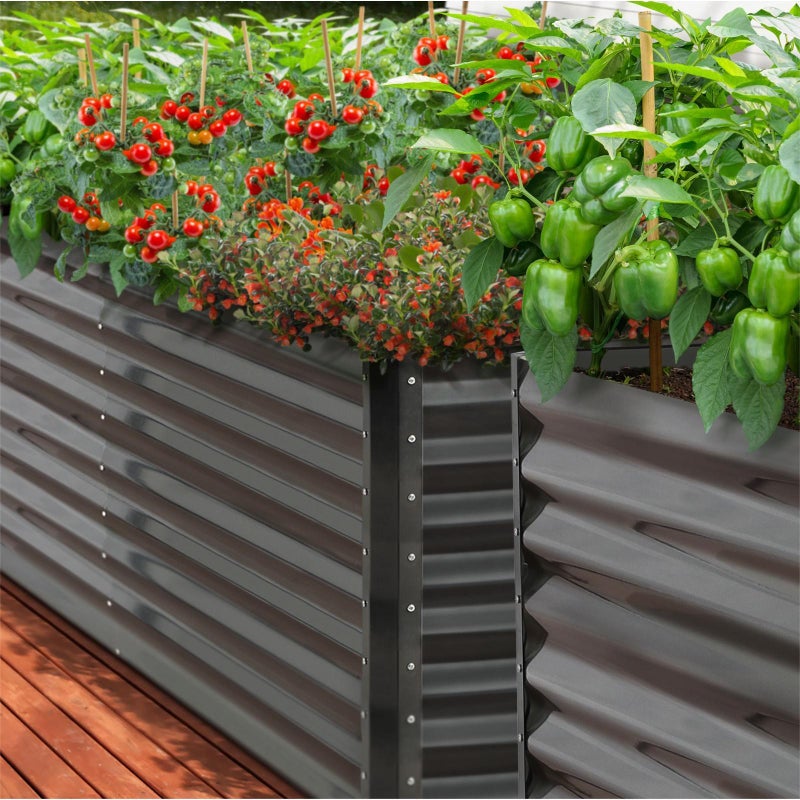 Premium Raised Garden Beds in Various Sizes | Galvanised Steel Planter Garden Beds by Livsip