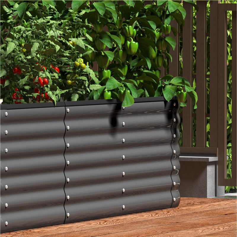 Premium Raised Garden Beds in Various Sizes | Galvanised Steel Planter Garden Beds by Livsip