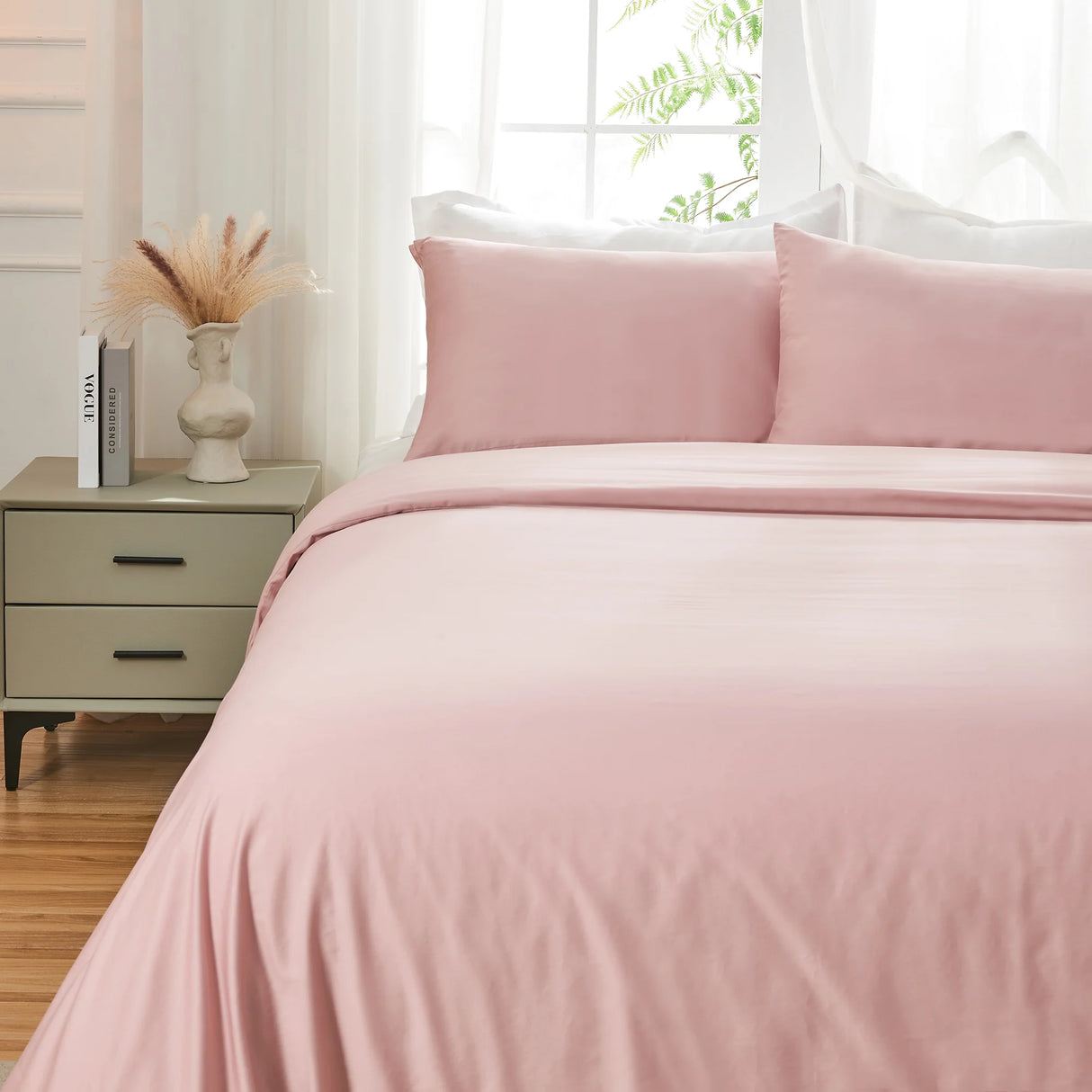 Luxiore 500TC Superior 100% Cotton Quilt Cover Set | Super Fine Pure Cotton Luxury Duvet Set