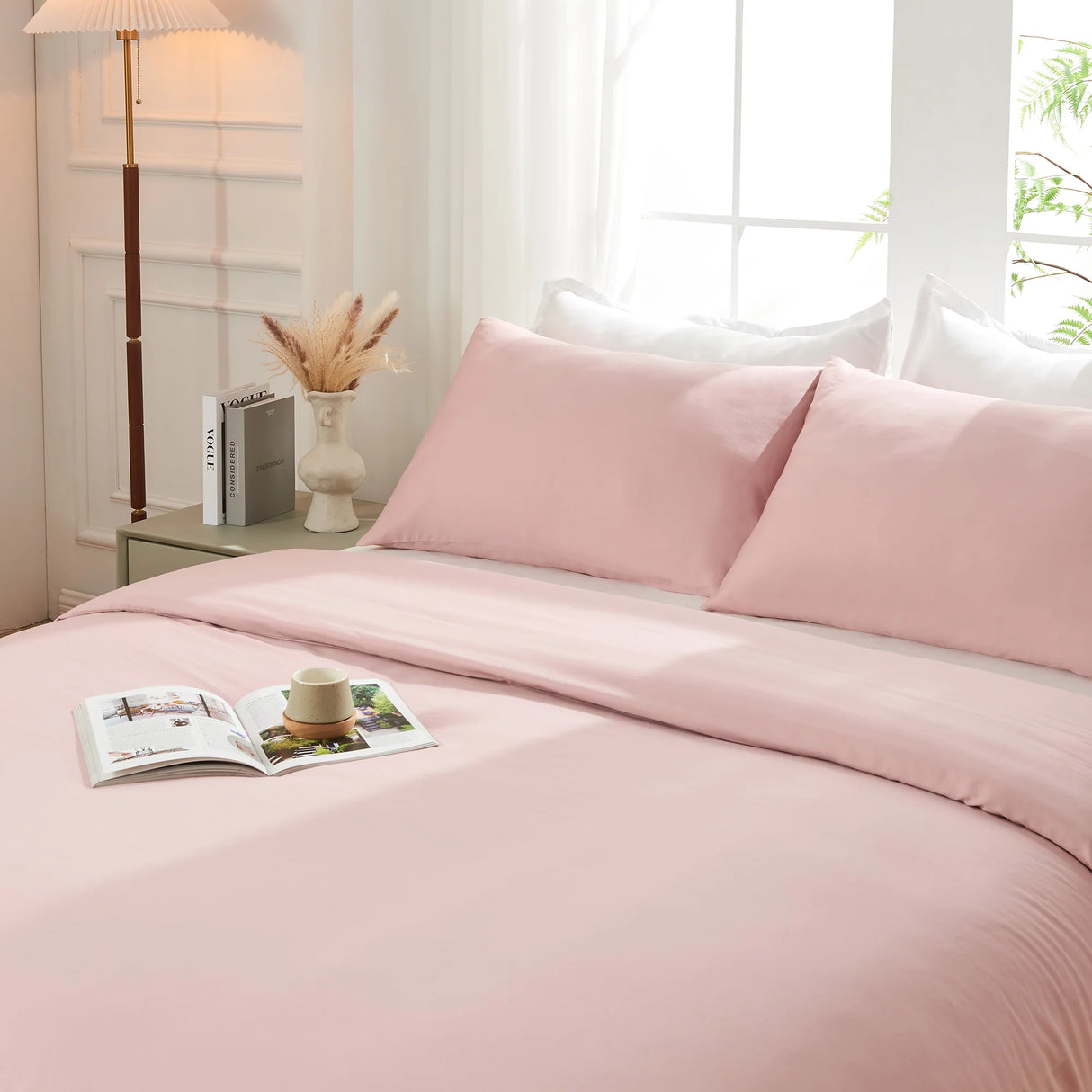 Luxiore 500TC Superior 100% Cotton Quilt Cover Set | Super Fine Pure Cotton Luxury Duvet Set