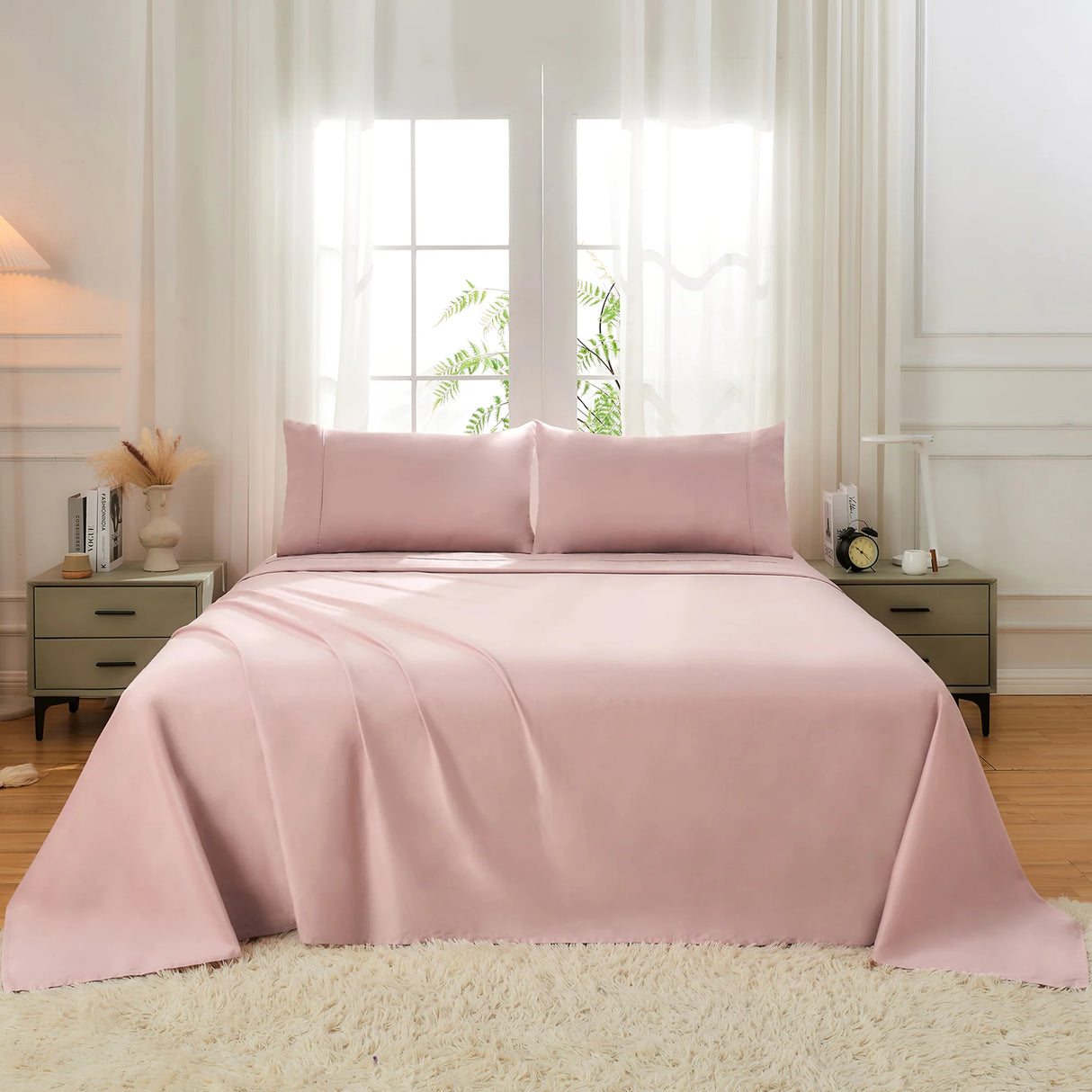Luxiore 500TC Superior 100% Cotton Sheet Set | Super Fine Pure Cotton Luxury Sheets