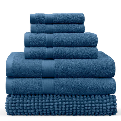 Luxiore Soft 100% Cotton 550GSM Towel Set | High Absorbing Superior Cotton Bath Towel Set