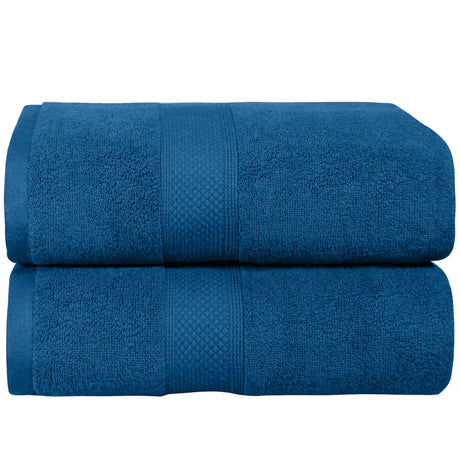 Two Extra Large Soft Cotton 650GSM Bath Sheet Set | High Absorbing  90 x 180cm 2x Bath Sheet Towel Set