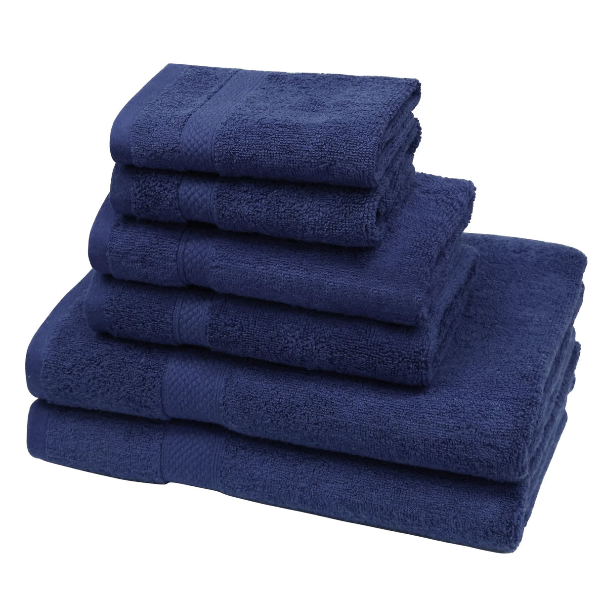 Luxiore Ultra Soft 6pc 100% Cotton 650GSM Towel Set | Plush Superior Cotton Six Piece Bath Towel Set