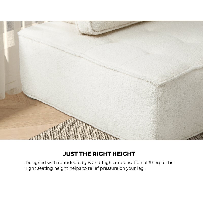 Natuzzo Verstaile Modular Sofa Lounge Set | Adjustable Armless Sofa Lounge