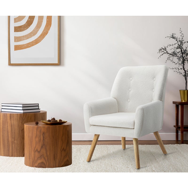 Grazia Modern Fabric Accent Tub Armchair | Extra Large Soft Upholstered Lounge Chair