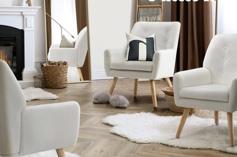 Grazia Modern Fabric Accent Tub Armchair | Extra Large Soft Upholstered Lounge Chair