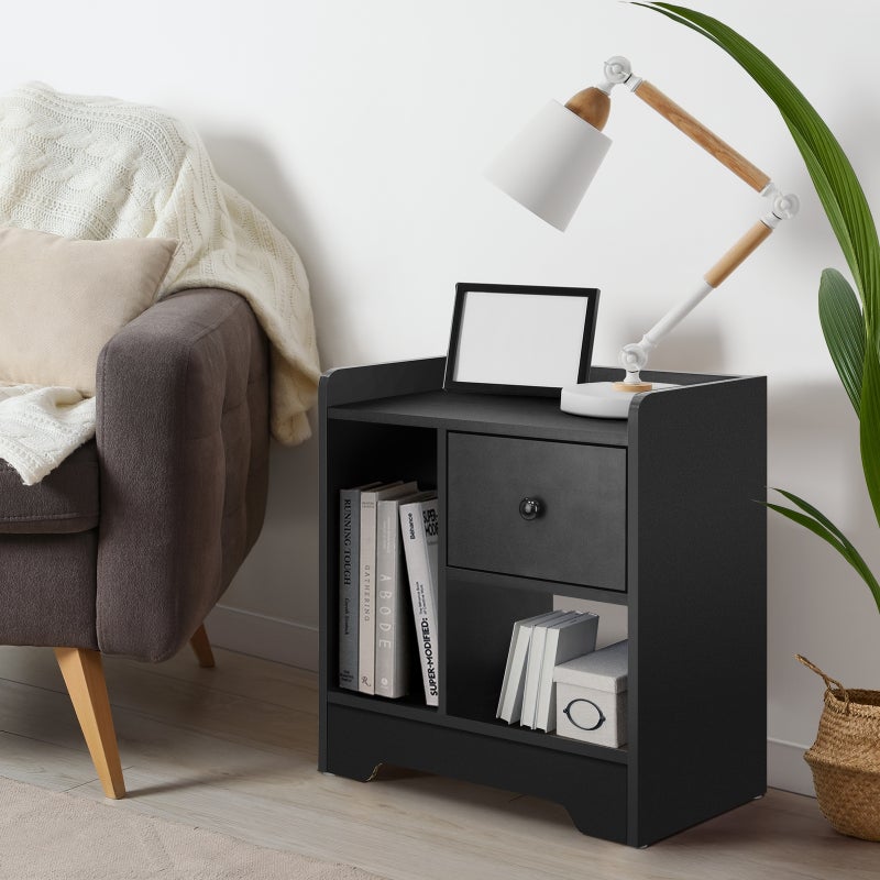 Junos Multi Storage Modern Bedside Table | Sleek Versatile Nightstand Table