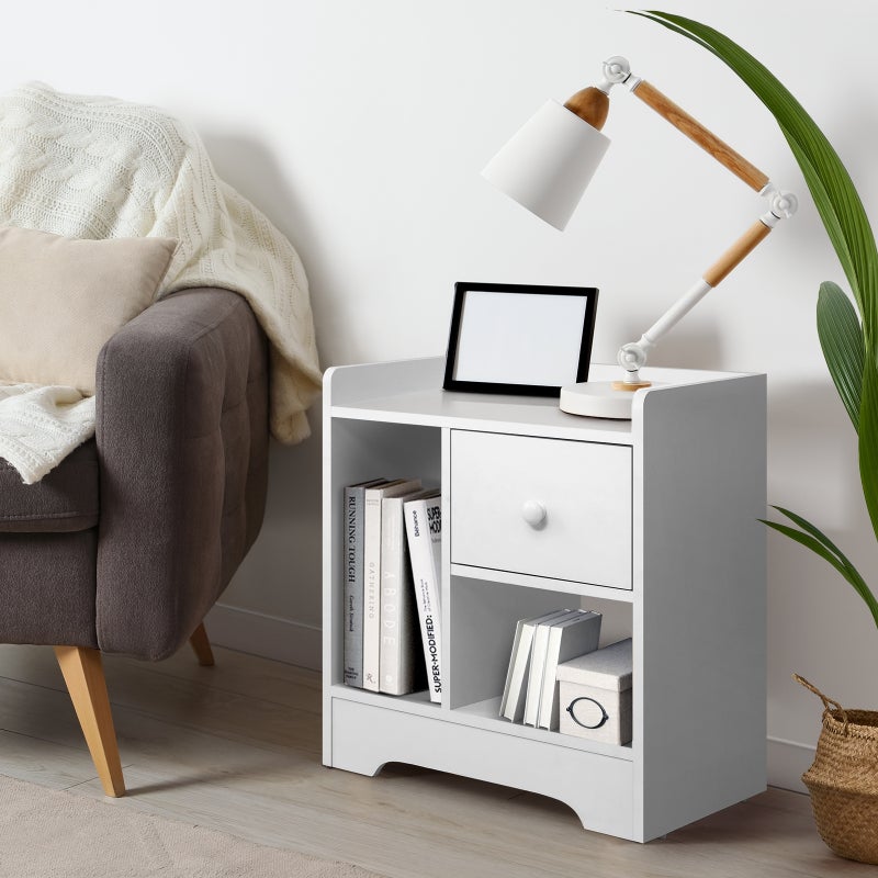 Junos Multi Storage Modern Bedside Table | Sleek Versatile Nightstand Table