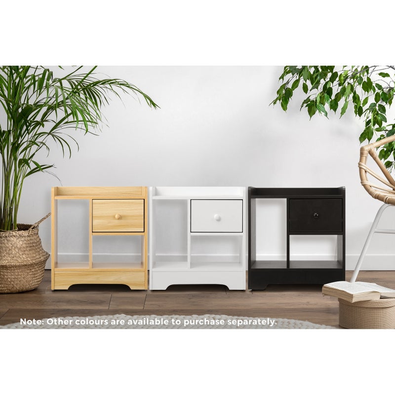 Junos Multi Storage Modern Bedside Table | Sleek Versatile Nightstand Table