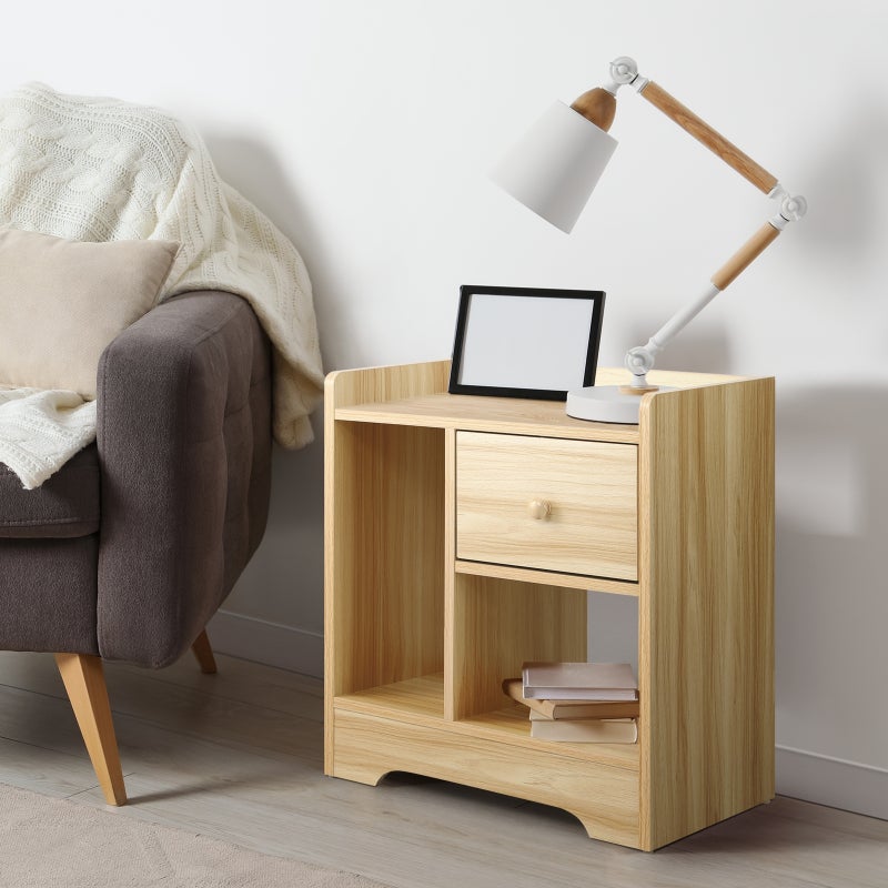 Junos Multi Storage Modern Bedside Table | Sleek Versatile Nightstand Table