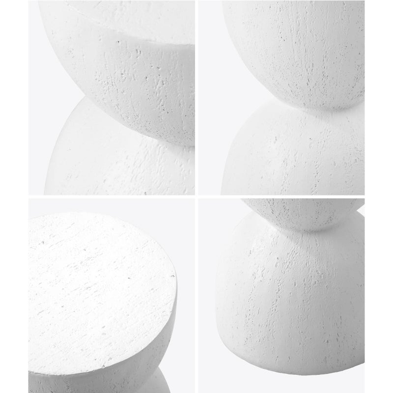 Terzzi Two In One Concrete Hourglass Stool or Bedside Table | Indoor Outdoor Modern Side Table Stool