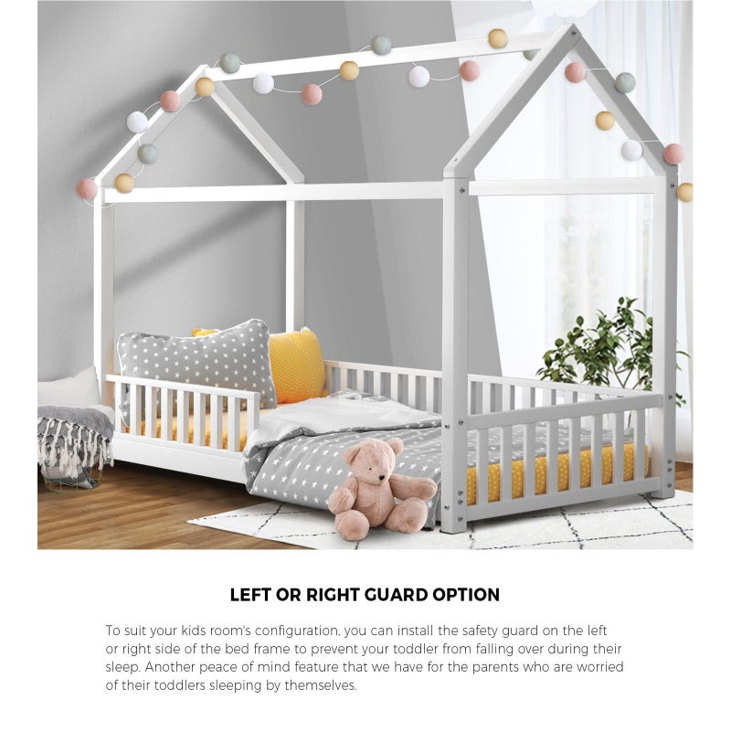 Scandi Wooden Kids House or Teepee Bed with Mattress Set | Children's Bed and Mattress Combo