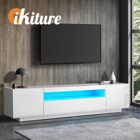 Markus LED 16 Light TV Cabinet 180cm Entertainment Unit | Hi Gloss TV Unit Stand
