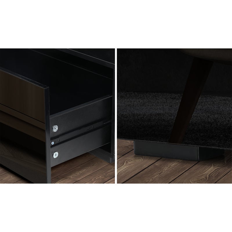 Spezia Nuvo LED 16 Light TV Cabinet 180cm Entertainment Unit | Hi Gloss TV Unit Stand