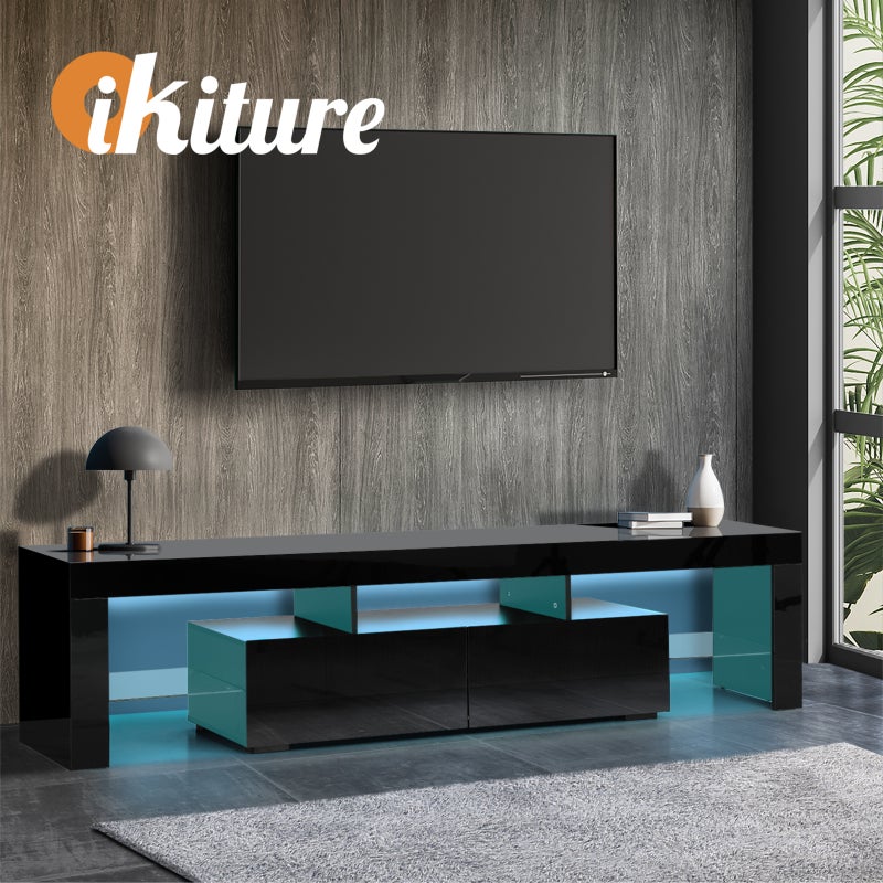 Spezia Nuvo LED 16 Light TV Cabinet 180cm Entertainment Unit | Hi Gloss TV Unit Stand