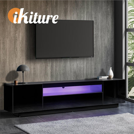 Markus LED 16 Light TV Cabinet 180cm Entertainment Unit | Hi Gloss TV Unit Stand