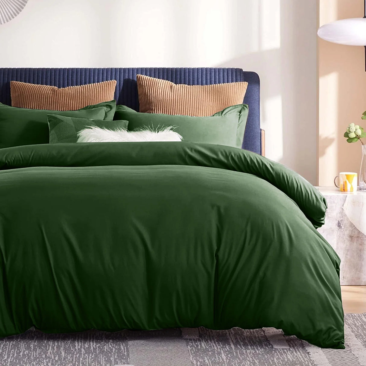 Luxiore 500TC Superior 100% Cotton Quilt Cover Set | Super Fine Pure Cotton Luxury Duvet Set