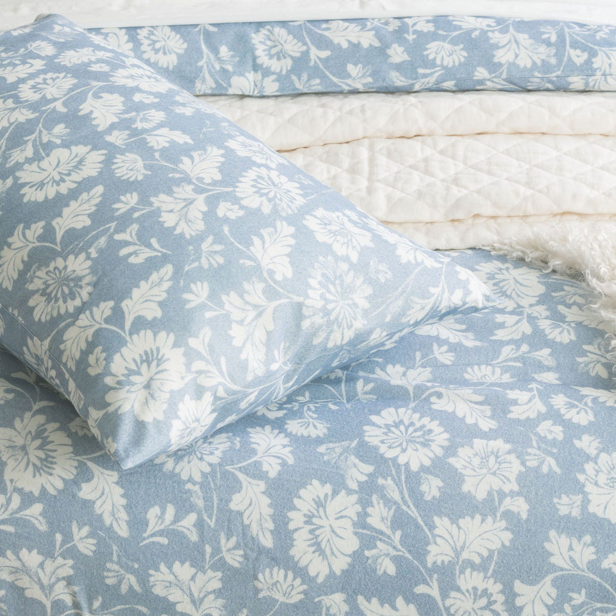 175GSM 100% Egyptian Cotton Flannelette Quilt Cover Set by Park Avenue | Winter Warm Bedding