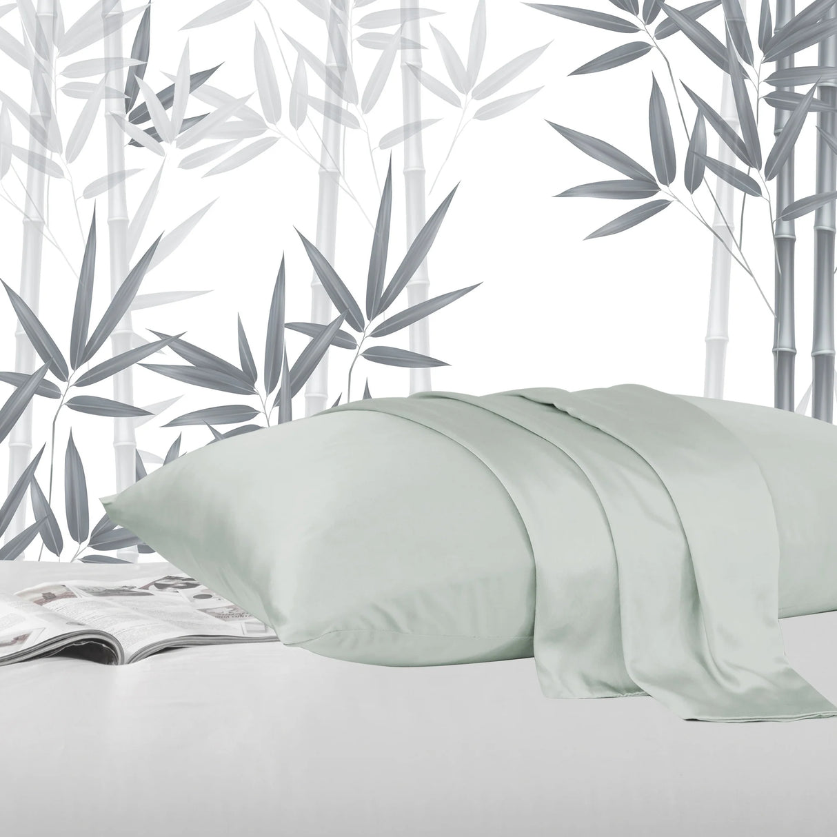 Set of Two Luxiore Ultra Soft 100% Bamboo Pillowcases | 2pc Silky 100% Bamboo Eco Friendly Pillowcases