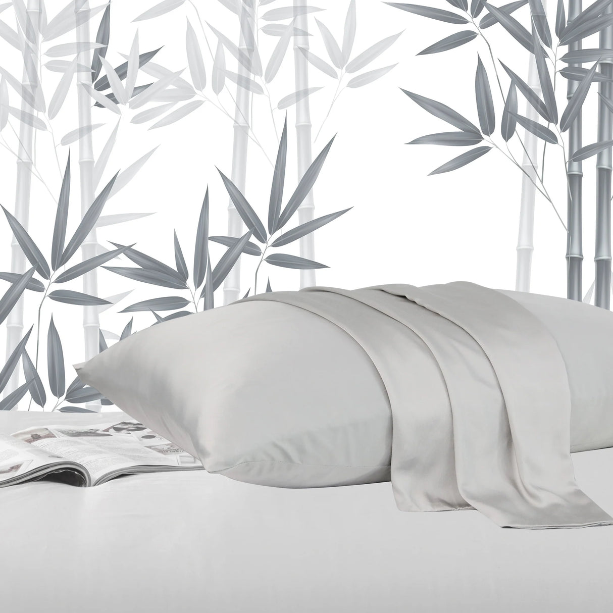 Set of Two Luxiore Ultra Soft 100% Bamboo Pillowcases | 2pc Silky 100% Bamboo Eco Friendly Pillowcases