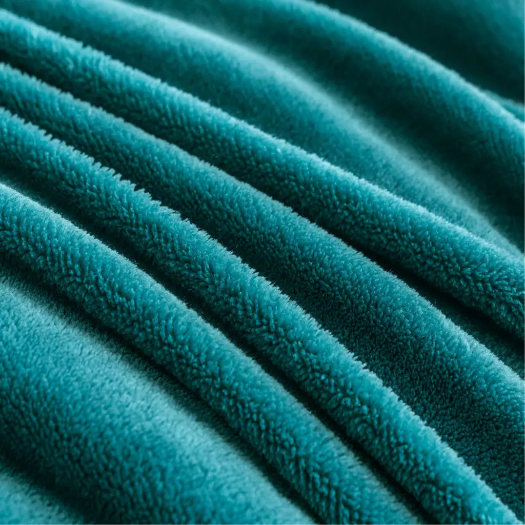 Plush 2 in 1 Teddy Sherpa Quilt Cover Set and Blanket | Warm Sherpa Bedding Set