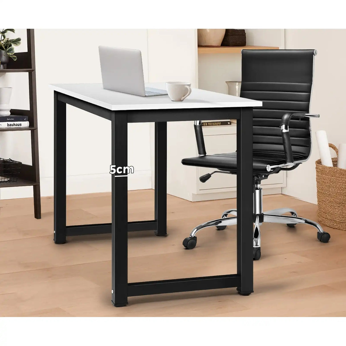 Gadgetz 120cm Modern Computer Desk | Stylish Office Desk Workstation